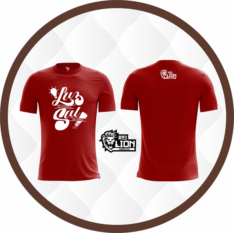 CAMISETA BÁSICA REI LION LUZ DO MUNDO